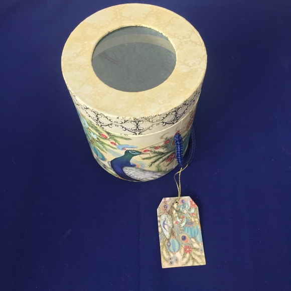 Decorative Peacock Storage Boxes 2pc. Set - Picture 11 of 13